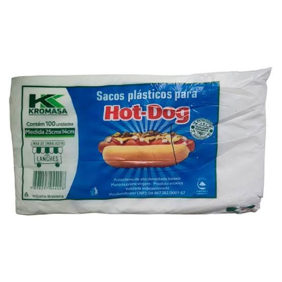 SACOS DE P.E.A.D HOT DOG 25X14 C/100