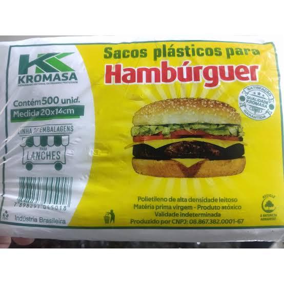 SACOS PLAST HAMB 20X14 C/500