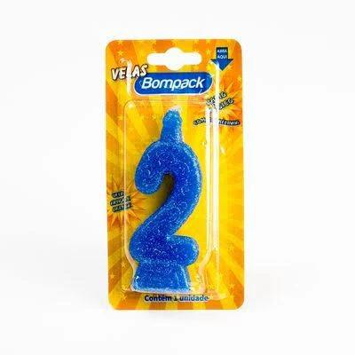 VELA SUPERNUMEROS BOMPACK N2 AZUL