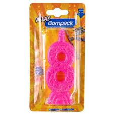 VELA SUPERNUMEROS BOMPACK N8 ROSA