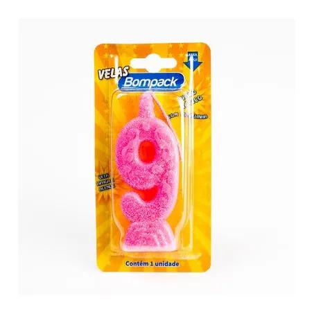 VELA SUPERNUMEROS BOMPACK N9 ROSA