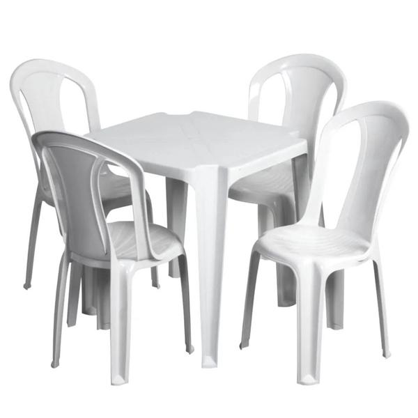 CONJ MASA PLASTICA 4 CADEIRA
