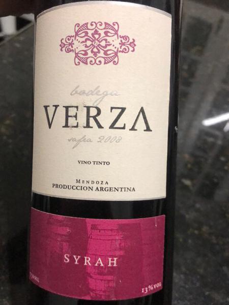VINHO VERZA SYRAH TTO 750ML