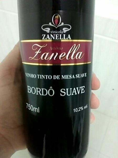 VINHO ZANELLA TTO BORDO SUAVE 750ML