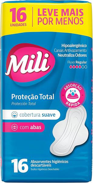 ABSORVENTE MILI PROT TOTAL SUAVE C/A 16UN