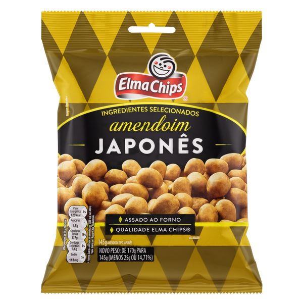 AMENDOIM JAPONES ELMA CHIPS 145G