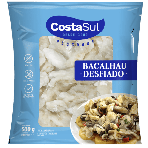 BACALHAU DESFIADO COSTA SUL 500G