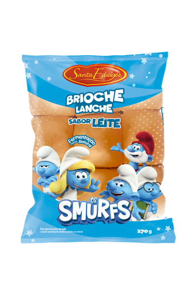 BRIOCHE SMURFS STA EDWIGES LEITE