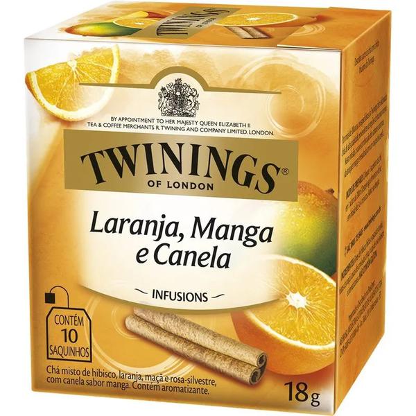 CHA TWININGS LARANJA/MANGA/CAN 18G