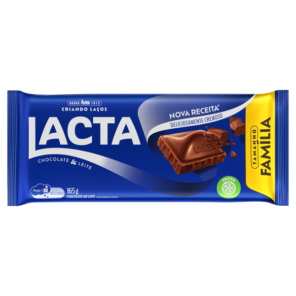 CHOC LACTA AO LEITE 145G
