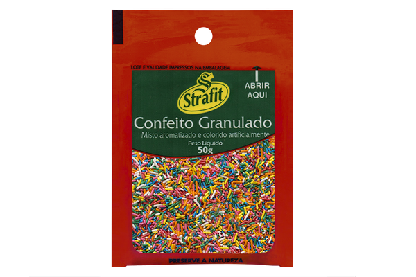 CONFEITO GRANULADO MISTO STRAFIT 50