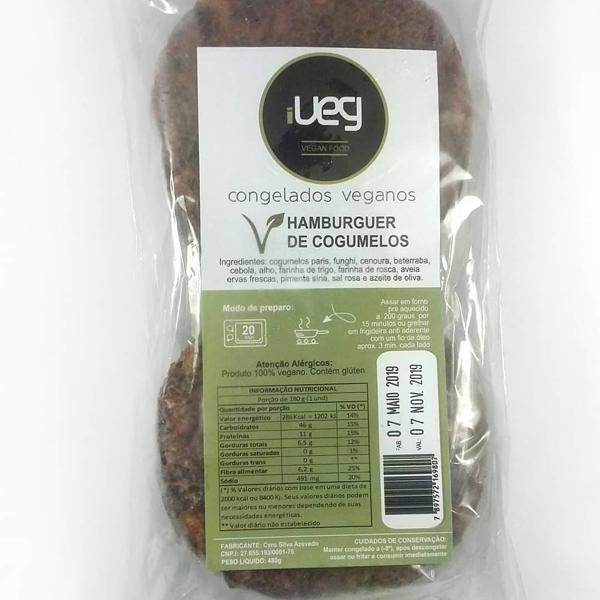HAMBURGUER IVEG COGUMELOS 200G