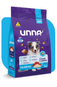 UNNA CAES FILHOTES CARNE ARROZ 1KG