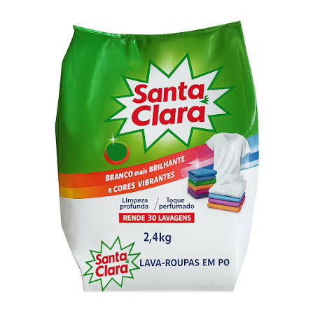 LAVA ROUPAS PO SANTA CLARA 2,4KG SACHE