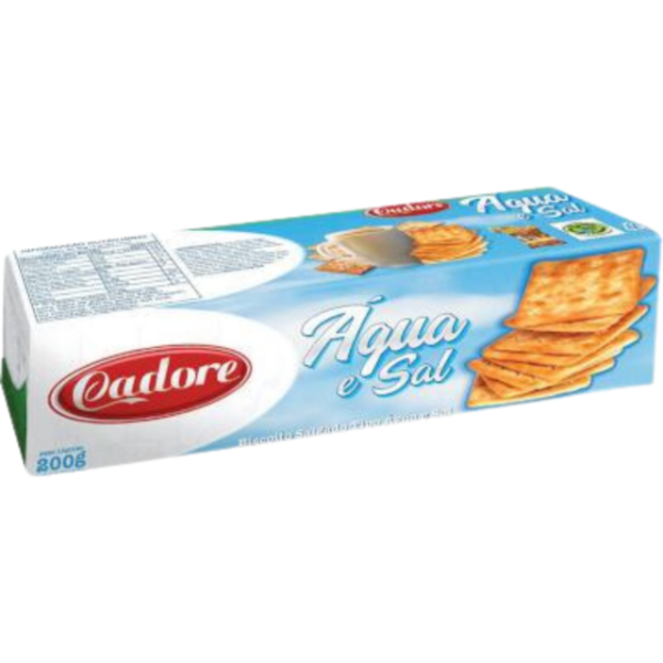 BISCOITO CREAM CRACKER AGUA E SAL CADORE 200g