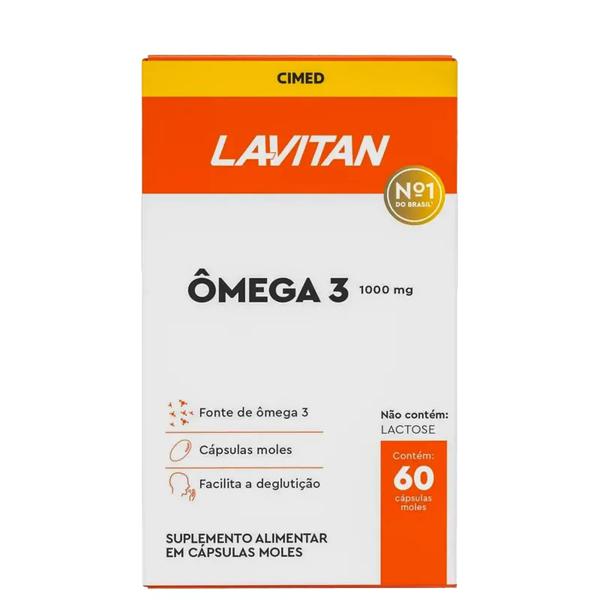 Ômega 3 1000mg Lavitan 120 Cápsulas