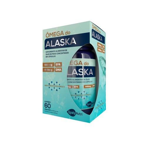 Ômega do Alaska QualyNutri frasco com 60 cápsulas 1000mg