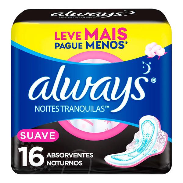 Absorvente Always Suave Com Abas - 16 Unidades