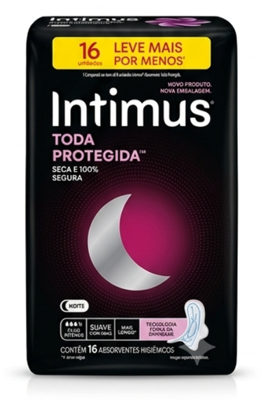 Absorvente Intimus Noturno Suave C/Abas 16UN