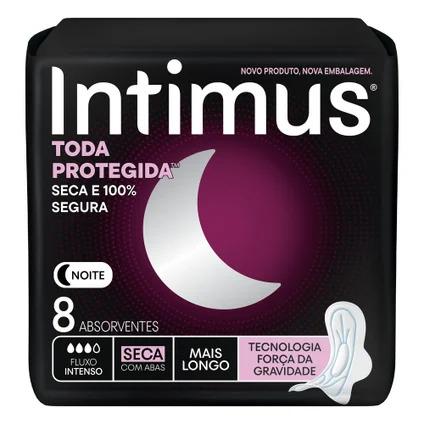 Absorvente Noturno Seca C/Abas C/8un Intimus