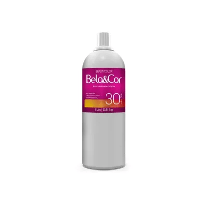 Descolorante Água Oxigenada Cremosa Bela&Cor 30 Volumes 1L