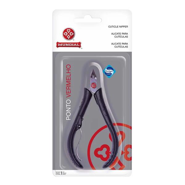 Alicate de Cutícula Mundial Ponto Vermelho 171-Preto