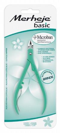 Alicate de Cuticula Merheje Basic verde