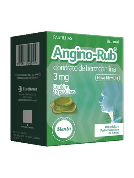 Angino Rub Menta 16 Pastilhas