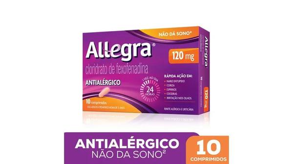 Antialérgico Allegra 120mg 10 comprimidos