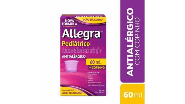 Antialérgico Allegra 6mg/ml Pediátrico 60ml + Copinho