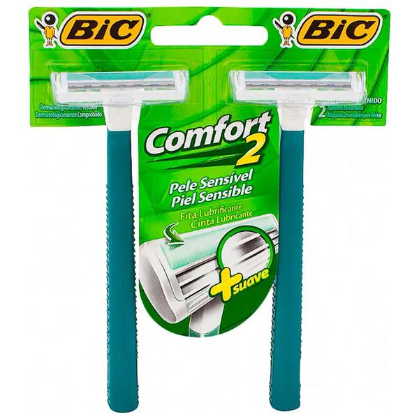 Aparelho De Barbear Bic Comfort 2 Pele Sensível 2 Unidades
