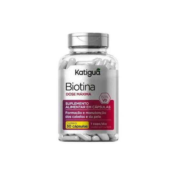 Biotina, Dose Máxima 30 Cápsulas de 600 mg.