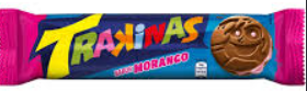 Biscoito Recheado Trakinas Morango 86 g