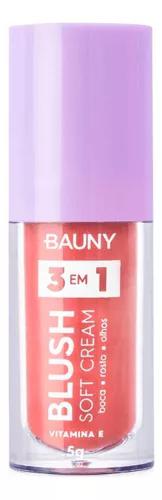 Blush Líquido Soft Cream Sunny 3 Em 1 Bauny - 5g