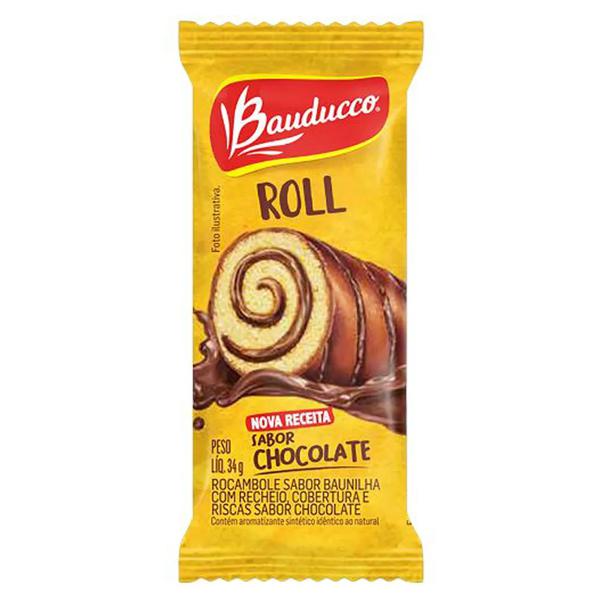 Bolinho Bauducco Roll Cake Chocolate 34g
