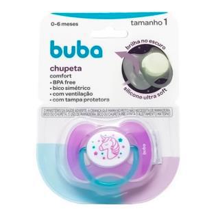 Chupeta Buba Comfort Tamanho 1 (0 a 6 meses) – Unicórnio 