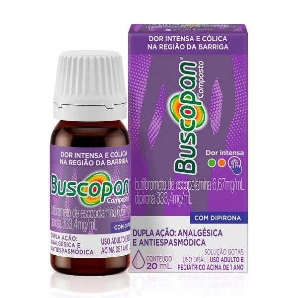 Buscopan Composto Dor Intensa com Dipirona Solução Gotas 20ml