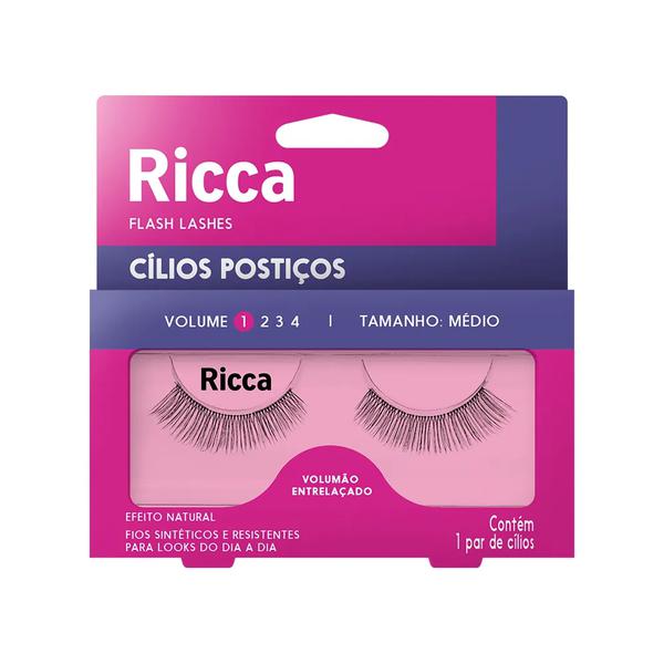 Cílios Postiços Ricca Médio 302 - Volume 1