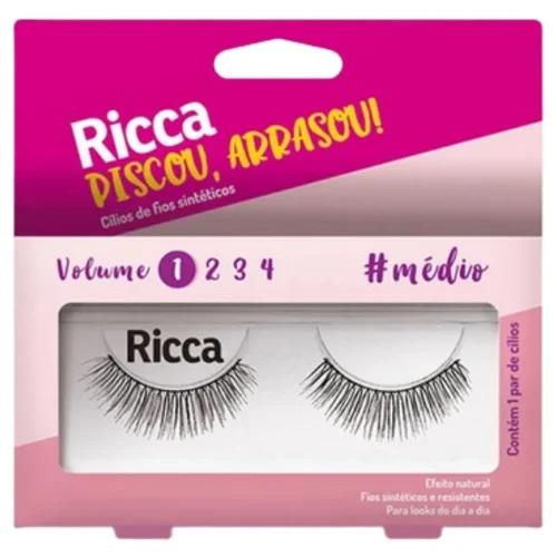 Cílios Postiços Ricca Volume 1 Médio 301