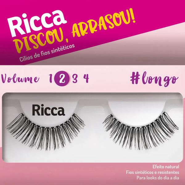 Cílios Postiços Ricca Volume 2 Longo 307
