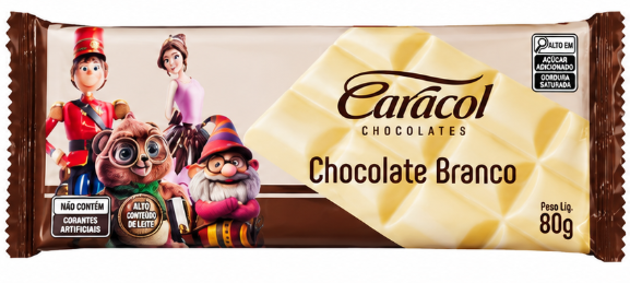 Caracol Barra de Chocolate Branco 80 g