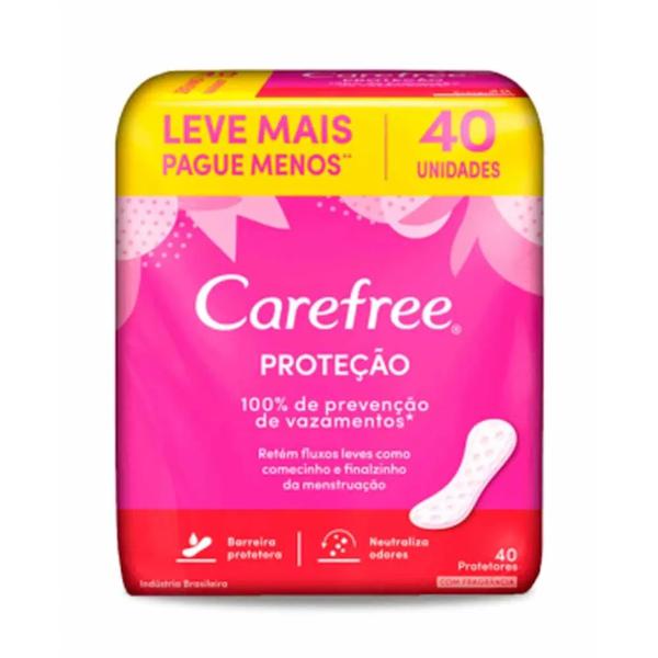 Carefree Protetor Diário com 40 Unidades