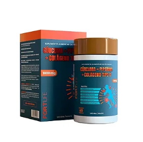 CCURCUMA+PIPERINA+COLAGENO TIPO 2 1000MG C/60CAPS