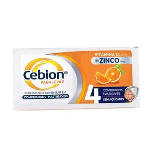 Cebion Vitamina C 1g + Zinco - 1 sachê 4 tabletes mastigáveis Procter & gamble