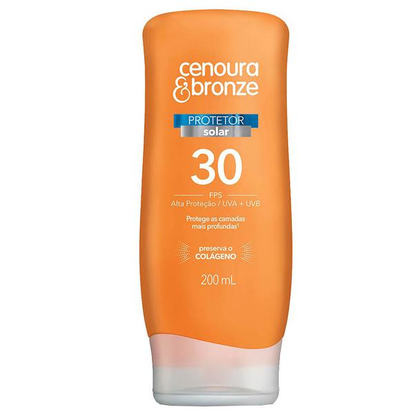 Protetor Solar Corporal Loção FPS 30 Cenoura & Bronze 200ml