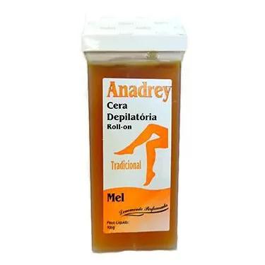 Cera Depilatória Anadrey Roll-on Mel 100g