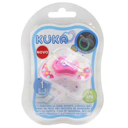 Chupeta Kuka Lumina Nº 1 Rosa 2082