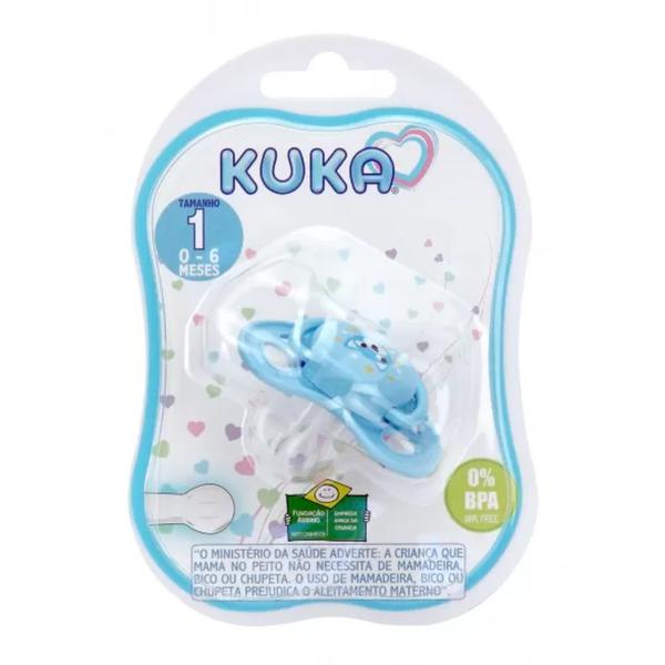 Chupeta Kuka Smart Bico Redondo Azul Tamanho 1 R2321