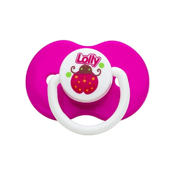 Chupeta Lolly Color Silicone Redondo Rosa Lolly Nº2 Ref. 5012