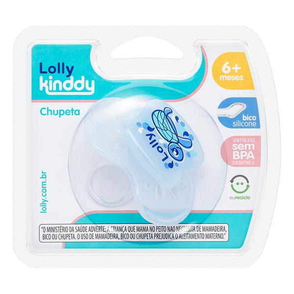 Chupeta Silicone Lolly Ortodôntica Oceano Nº2 Azul  Ref .5615/12